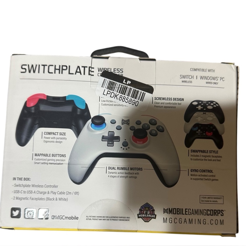 MGC Switchplate Wireless Controller for Switch/OLED/Lite/and Windows PC - Picture 11 of 14